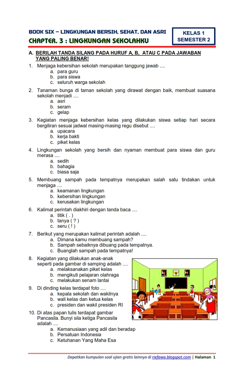 Menguasai Subtema 3 Tema 6: Energinya Keren! Yuk, Download Soal Latihan Kelas 1 SD