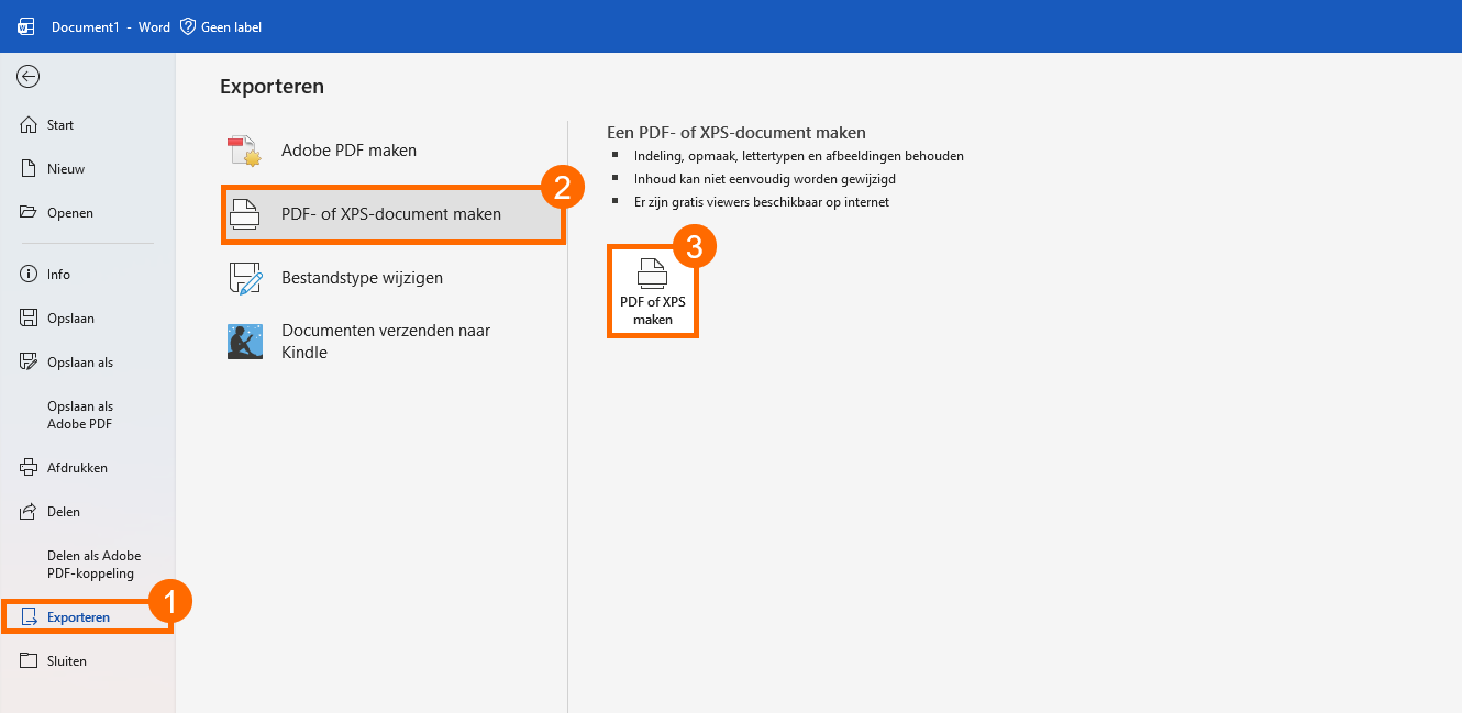 Hoe kan je een Word document opslaan als PDF eformity Hoe kan je een Word document opslaan als PDF eformity