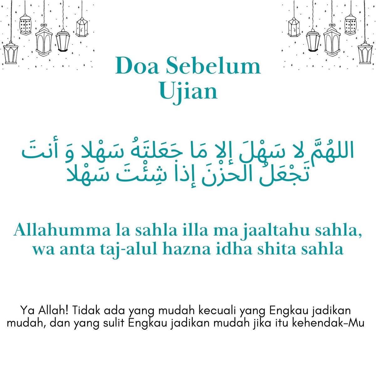Doa Sebelum Belajar Untuk Ujian