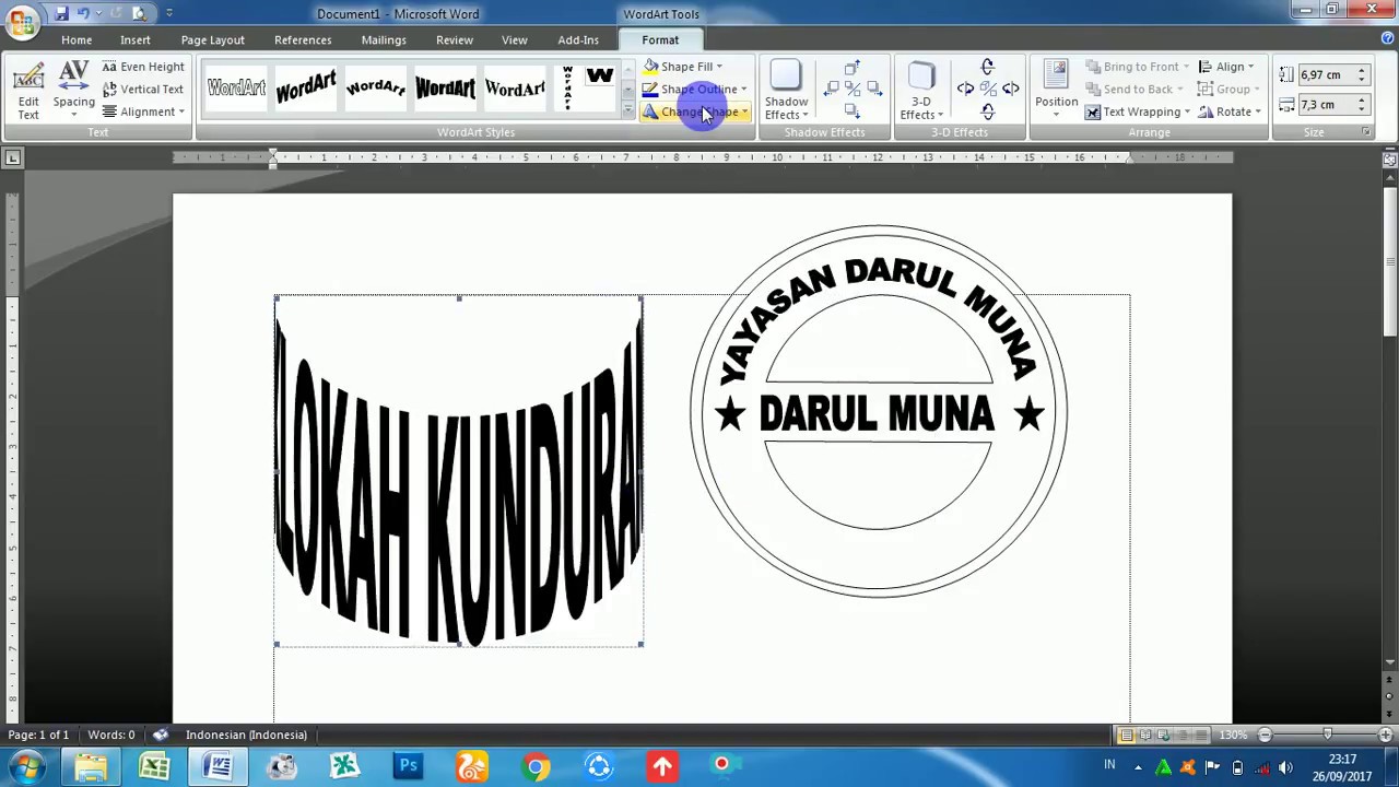 Cara Membuat Stempel Di Ms Word PWPK Cara Membuat Stempel Di Ms Word PWPK