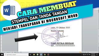 7 Rahasia Cara Membuat Stempel Transparan di Word di 2026