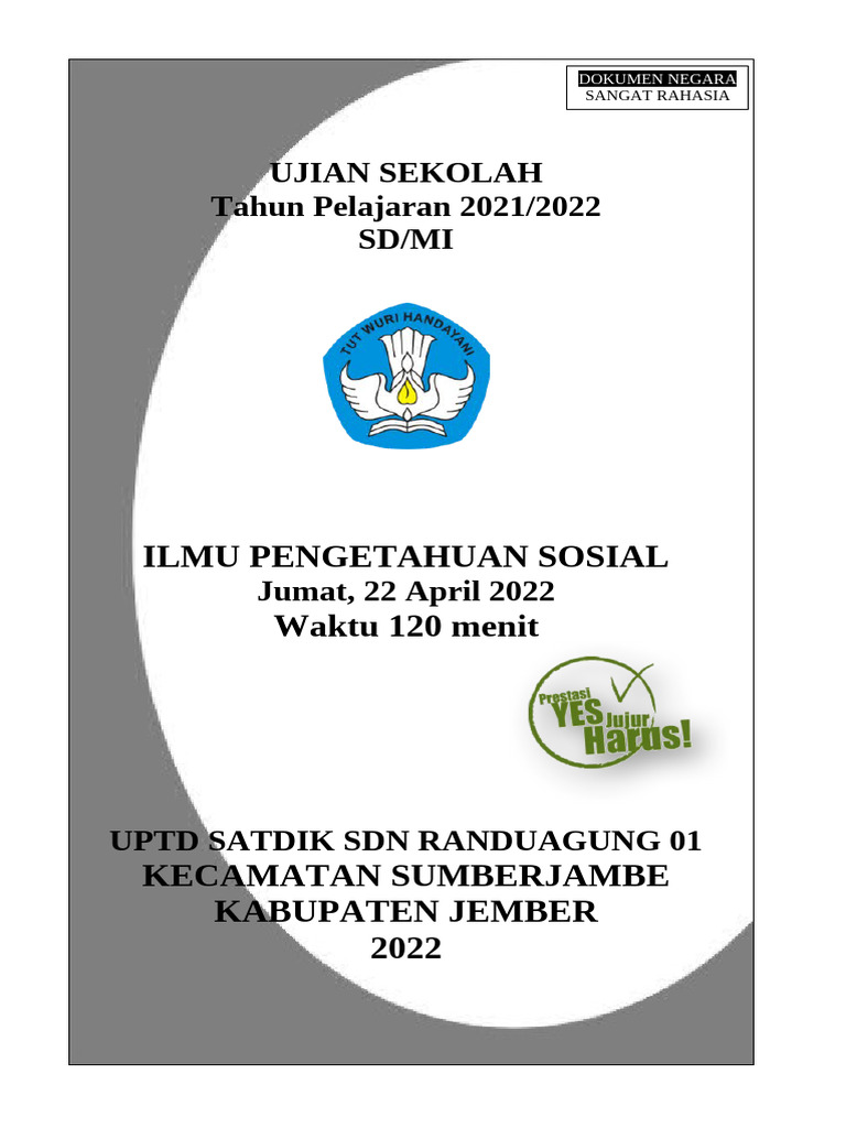 Catat! 5 Soal Ujian Sekolah Ilmu Pengetahuan Sosial Kelas 6 SD Paling Sering Keluar