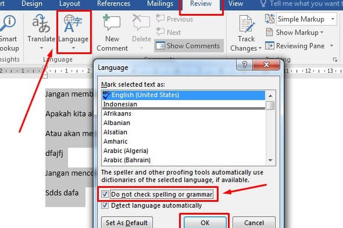 Cara Menghilangkan Garis Merah Di Word Macbook Dalchaebi