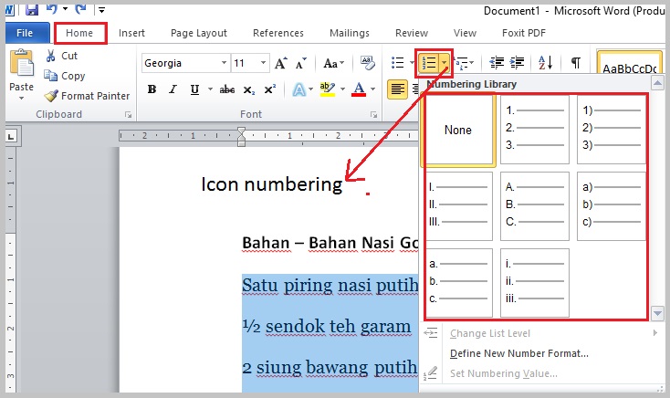 Cara Membuat Bullet Dan Numbering Di Microsoft Word - Free Word Template Cara Membuat Bullet Dan Numbering Di Microsoft Word - Free Word Template