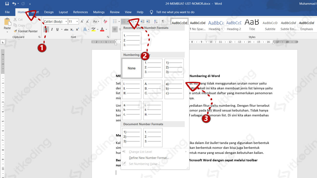 5 Cara Mengubah Numbering di Word yang Salah Selama Ini, Wajib Tahu Biar Naskahmu Rapi