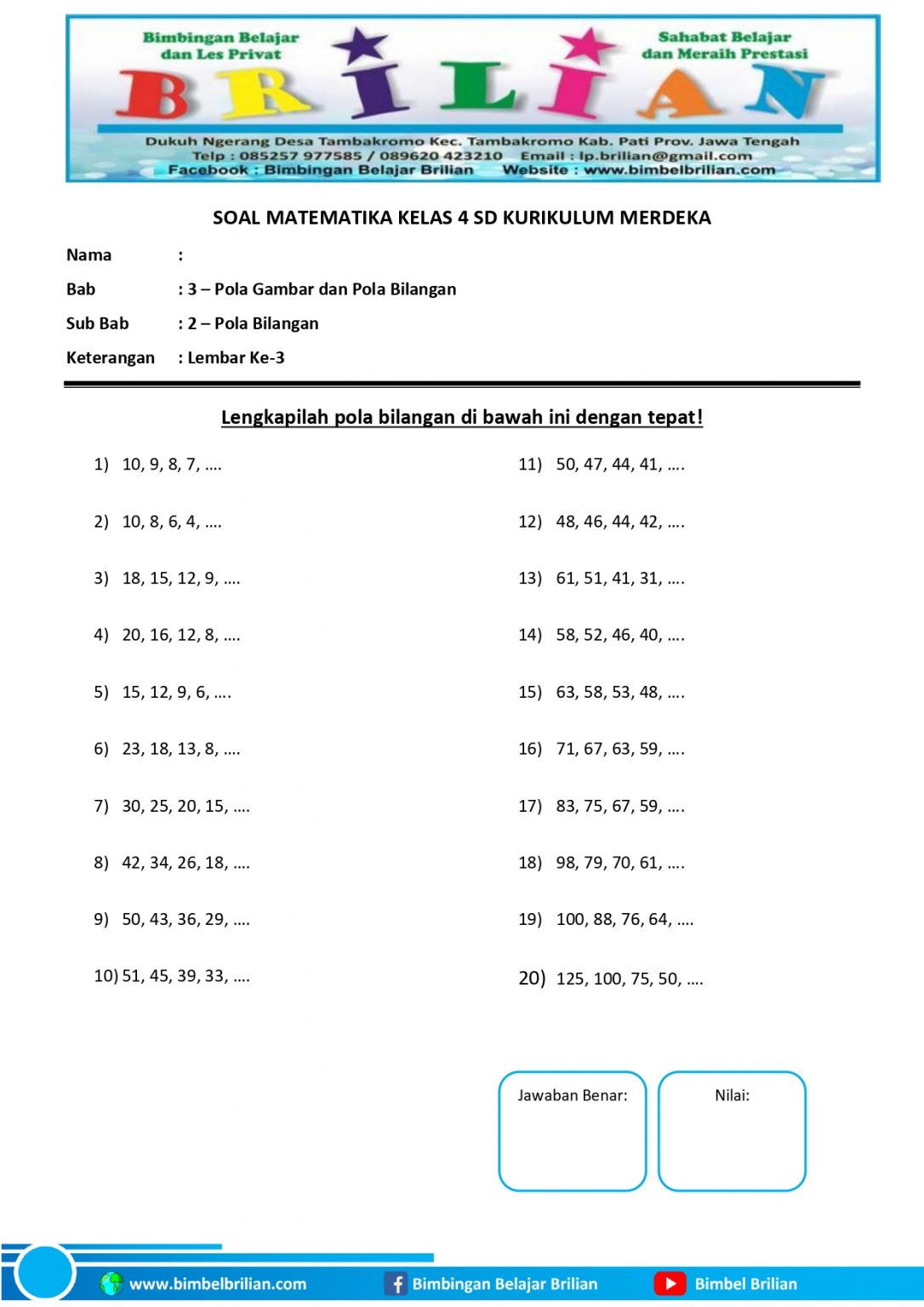 Akhirnya Tersedia 3 Contoh Soal Kelas 4 K-13 Tema 9 yang Sering Muncul di Ujian