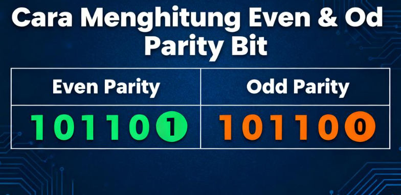 Cara Menghitung Even dan Odd Parity Bit Lengkap dengan Contoh
