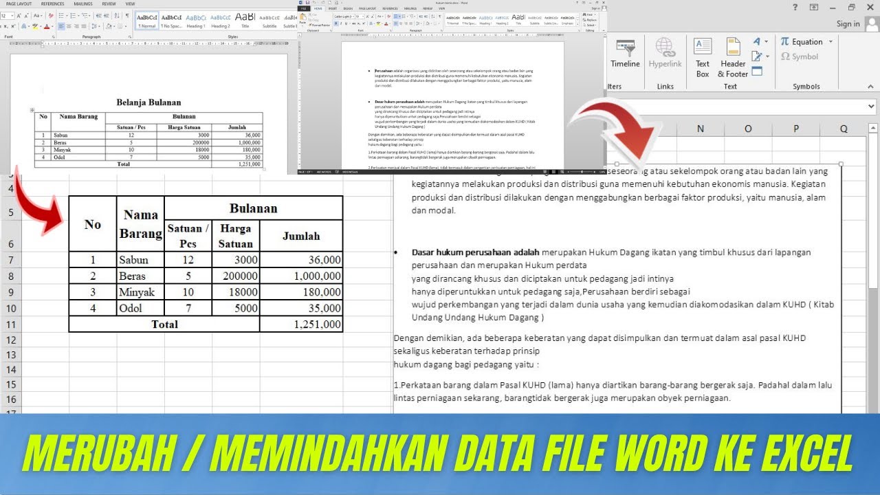 7 Cara Mengubah Word Menjadi Excel yang Dicari Ajinomoto untuk Lowongan D3 dan S1