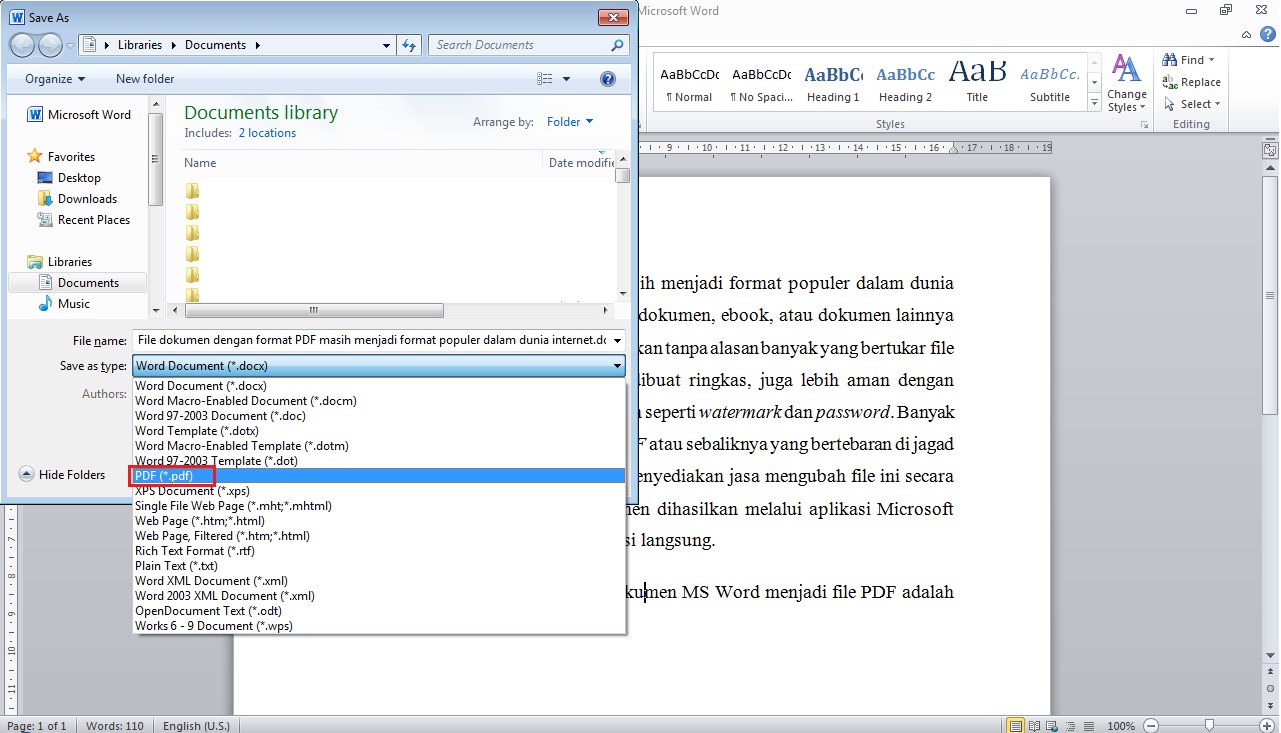 7 Rahasia Cepat Cara Mengubah Word Menjadi PDF di Windows 7 Sebelum Terlambat