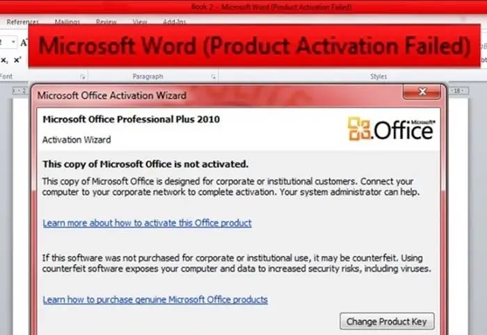 Terbukti 5 Langkah Cara Mengubah Word Product Activation Failed Sebelum Lisensi Hangus