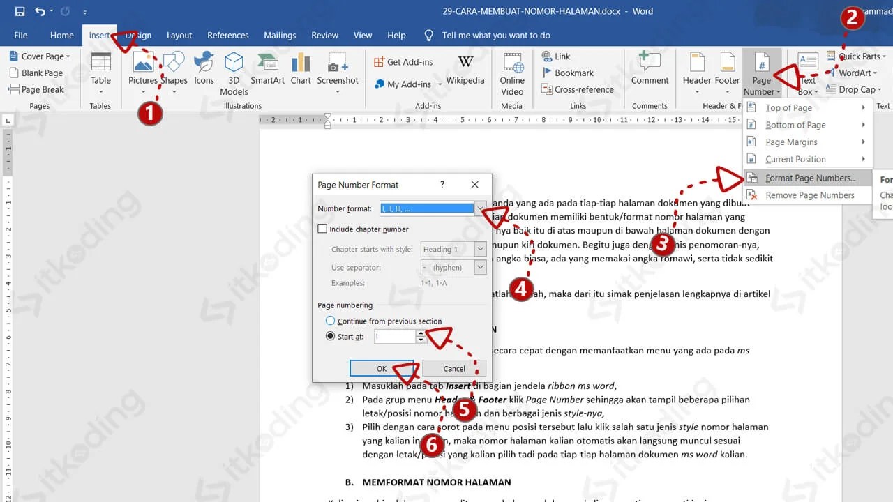 Cara Mengisi Halaman Di Word 7 Cara Membuat Dan Mengatur Posisi Nomor Cara Mengisi Halaman Di Word 7 Cara Membuat Dan Mengatur Posisi Nomor