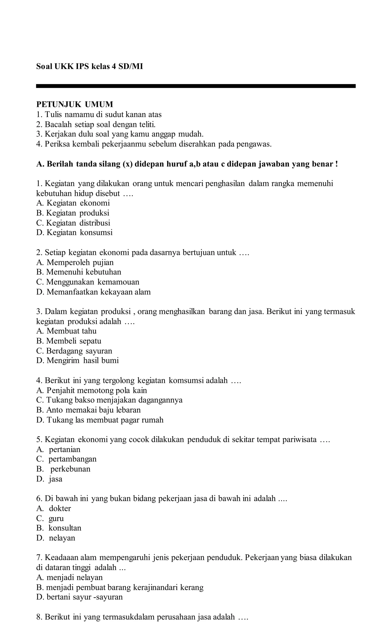 Terbukti 7 Tips Ampuh Download Soal UKK IPS Kelas 4 PDF Sebelum Tahun Ajaran Baru Dimulai