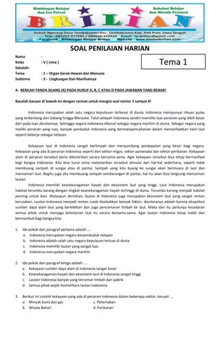 Rahasia Jawaban Soal Sub Tema 1 Tema 3 Kelas 5 Brilian Agar Nilai Ujian Sempurna Rahasia Jawaban Soal Sub Tema 1 Tema 3 Kelas 5 Brilian Agar Nilai Ujian Sempurna